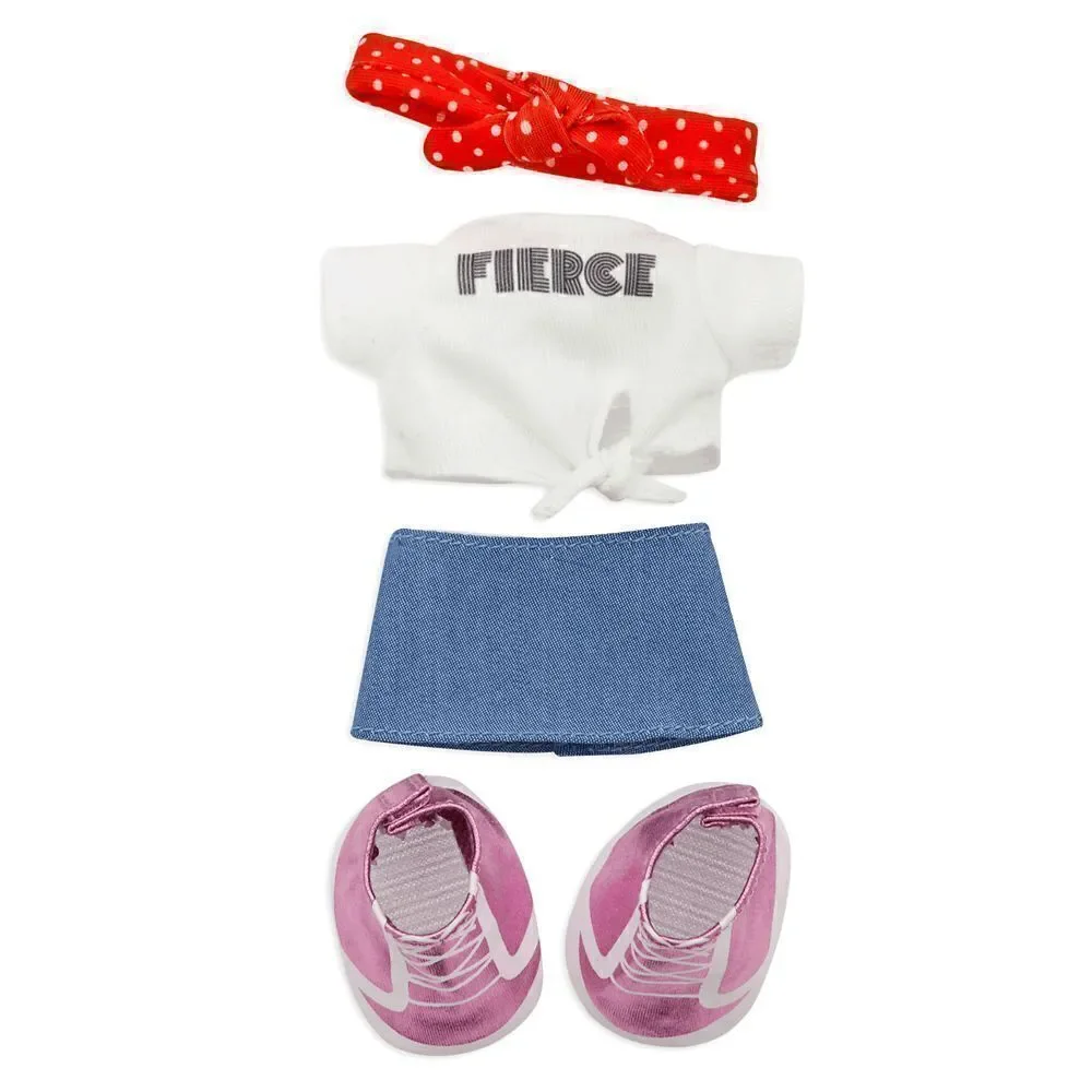 Disney NuiMOs Outfit Fierce T-Shirt Denim Skirt Sneakers Headband NEW